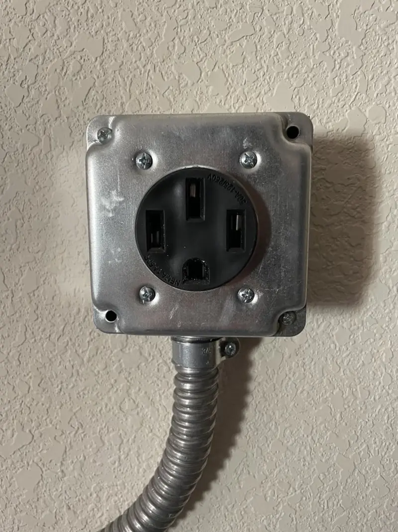 NEMA 14-50 outlet installed for Smart Home Electrical in Nanticoke